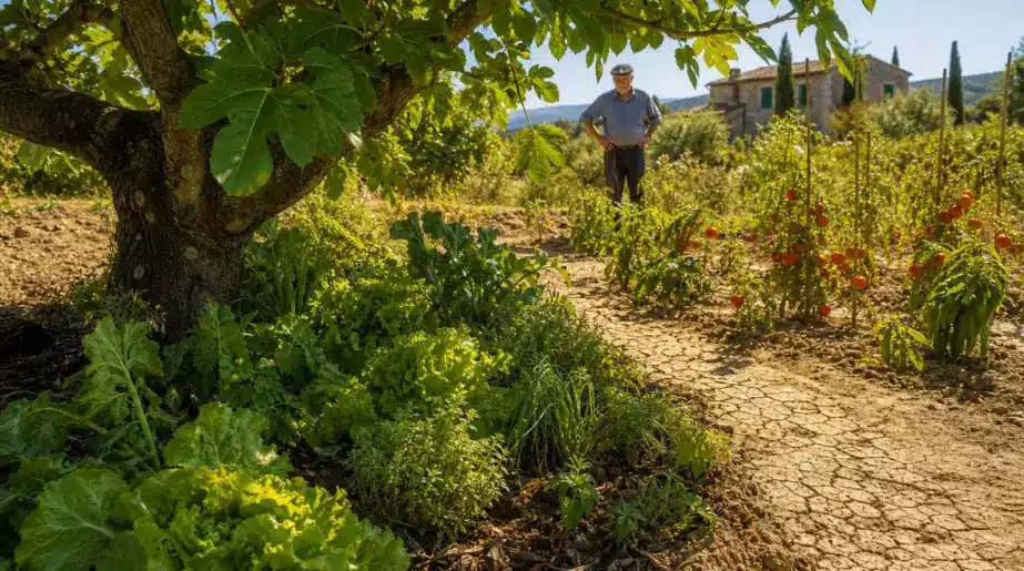 Nos aînés installaient systématiquement un figuier près du potager, et pas pour ses fruits : voyez son effet sur la terre en plein été