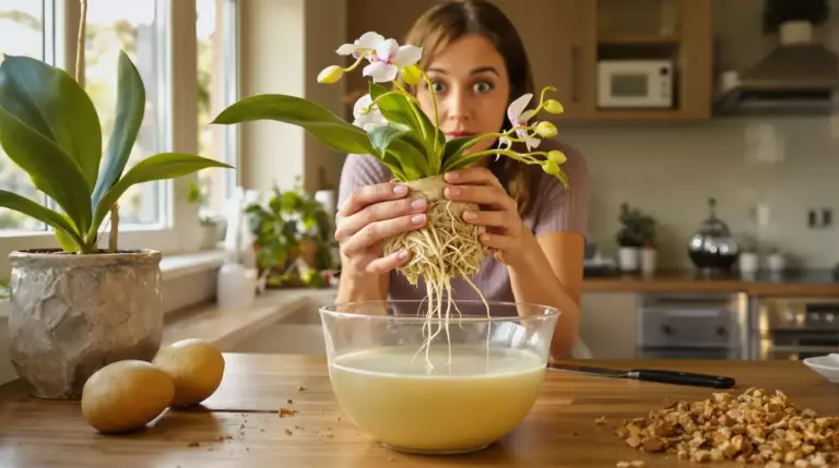 Orchidée : je la fais refleurir très vite grâce à une simple pomme de terre