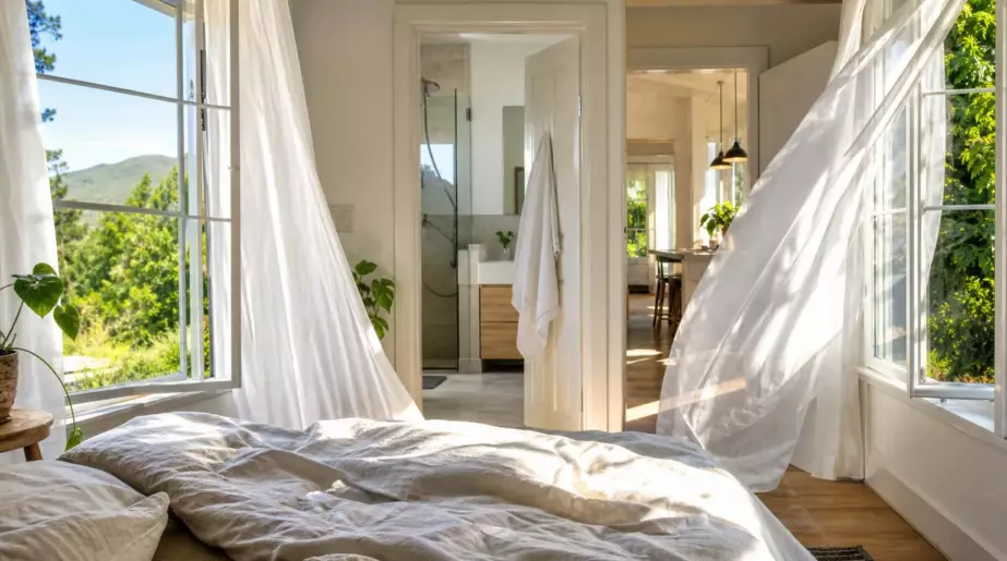 Ouvrez vos fenêtres dix minutes au réveil : ce réflexe chasse les odeurs et assainit l’air intérieur