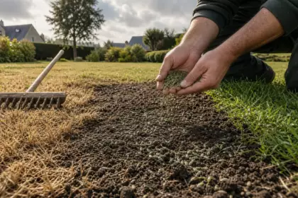 Pelouse brûlée par l’été : pourquoi les jardiniers conseillent de semer maintenant et pas au printemps