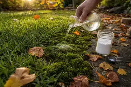 Pelouse et jardin en automne : le seul produit de cuisine à verser sur l’herbe pour éliminer la mousse sans aucun effort