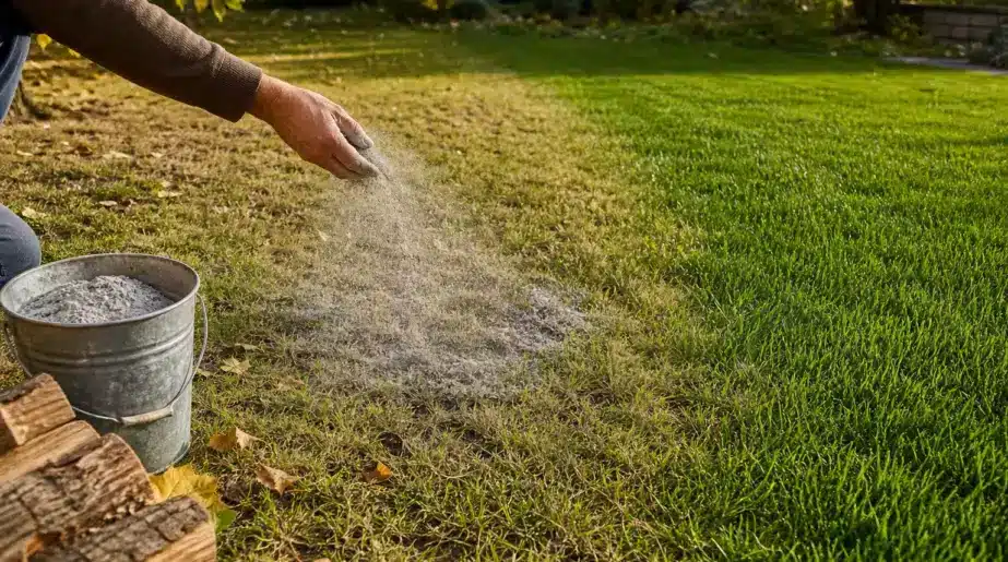 Pelouse jaunie ou abîmée : l’astuce naturelle à moins de 2 € à répandre avant l’hiver pour retrouver un gazon parfait au printemps