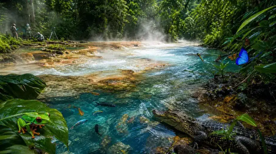 Pérou : plus de 70 espèces animales recensées autour d’une rivière bouillante que l’on pensait hostile à la vie