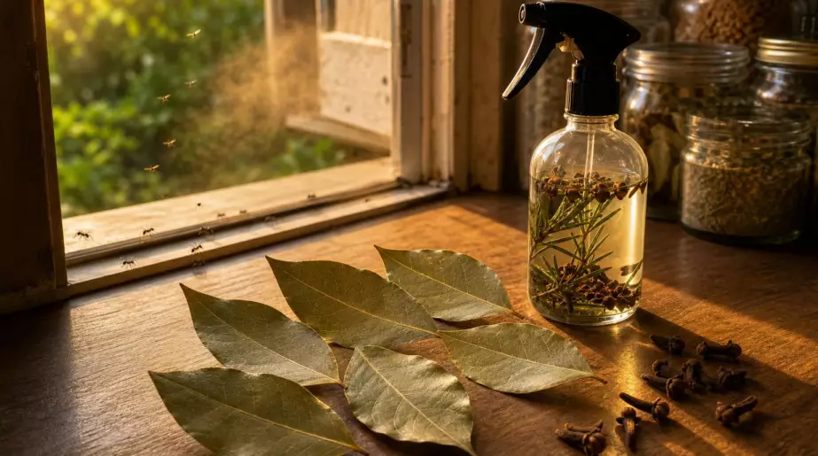 Placez 7 feuilles près des ouvertures pendant trois soirs : ce mélange parfumé gêne certains insectes à la maison