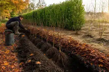 Planter une haie en novembre plutôt qu’en mars : la différence de reprise constatée par les pépiniéristes est spectaculaire