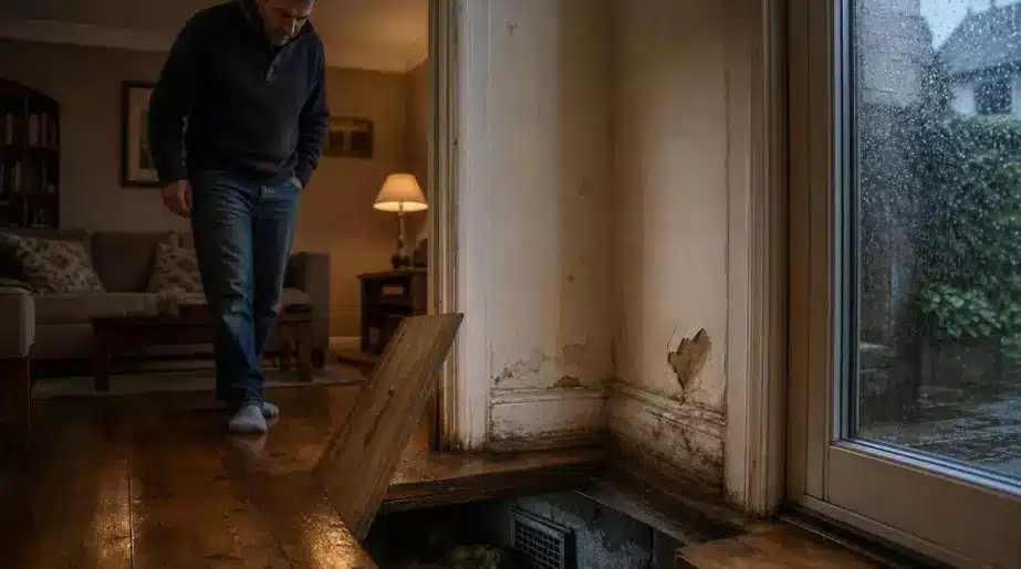 Pour supprimer le froid qui montait du plancher, j’ai bouché les grilles d’aération de mon vide-sanitaire : dix-huit mois plus tard, en marchant près du mur, j’ai compris