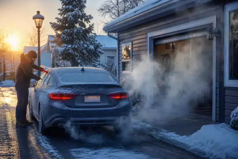 Pourquoi il ne faut jamais faire tourner le moteur à l’arrêt pour le réchauffer en hiver