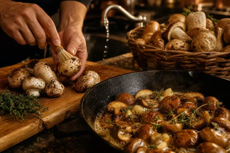 Pourquoi il ne faut jamais passer les champignons sous l’eau : ce que les chefs font à la place