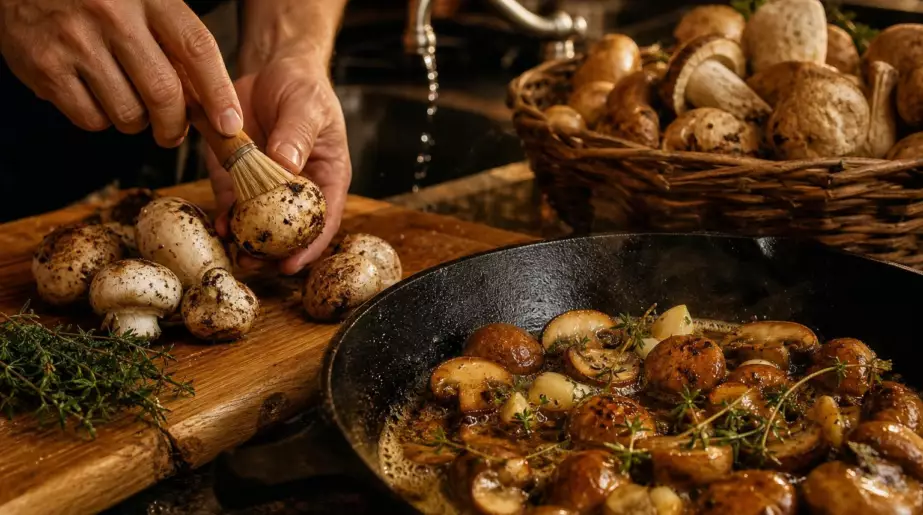 Pourquoi il ne faut jamais passer les champignons sous l’eau : ce que les chefs font à la place
