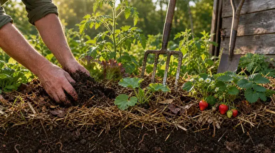 Pourquoi les jardiniers expérimentés ne retournent plus la terre : la méthode qui a remplacé la bêche dans des milliers de potagers