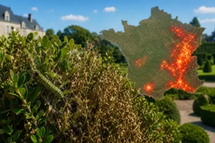 Pyrale du buis : la carte des 18 départements les plus touchés