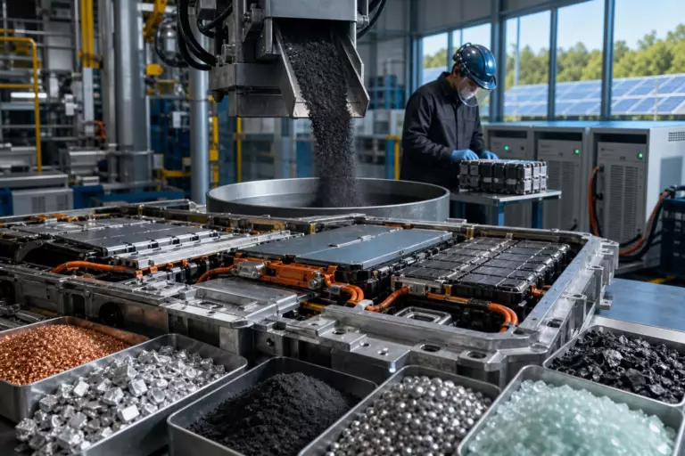 Recycler une batterie de voiture électrique : ce que l’on récupère vraiment de ces centaines de kilos
