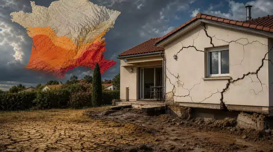 Retrait-gonflement des argiles : la carte des 30 départements les plus touchés par les fissures