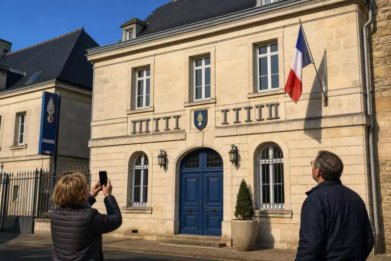 Sur cette caserne de gendarmerie de Seine-Maritime, le mot « nationale » cache une erreur : voici ce qu’il faut regarder
