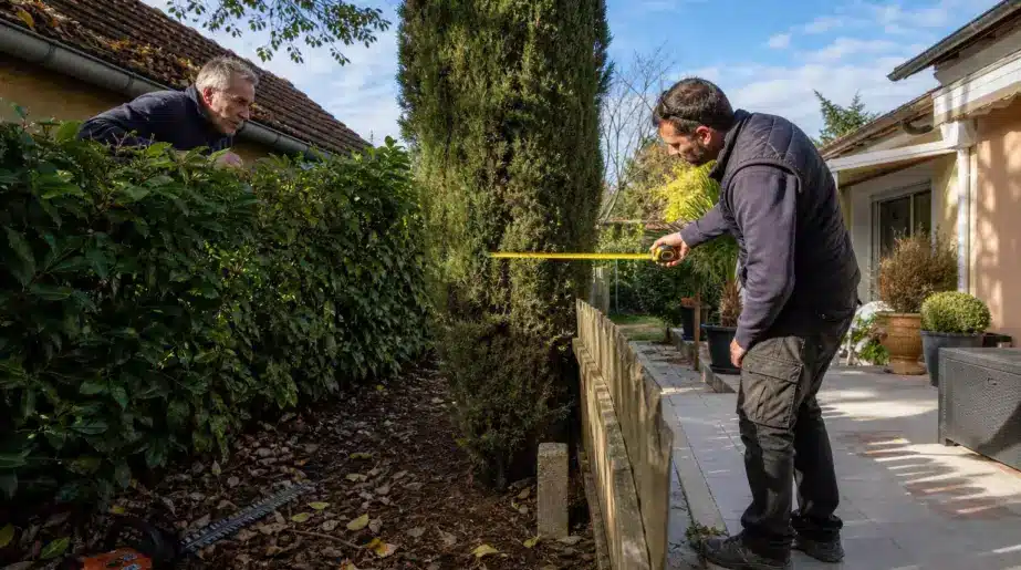 Taille des arbres et haies de jardin : la distance légale exacte par rapport à la clôture de votre voisin pour éviter une plainte au tribunal