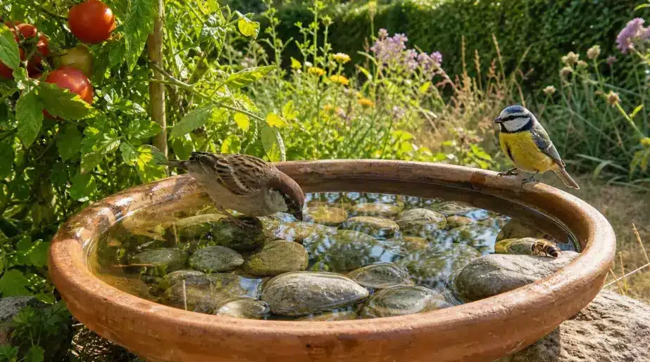 Trois galets gris dans une coupelle d’eau : le geste de nos grands-parents que les jardiniers redécouvrent en 2026