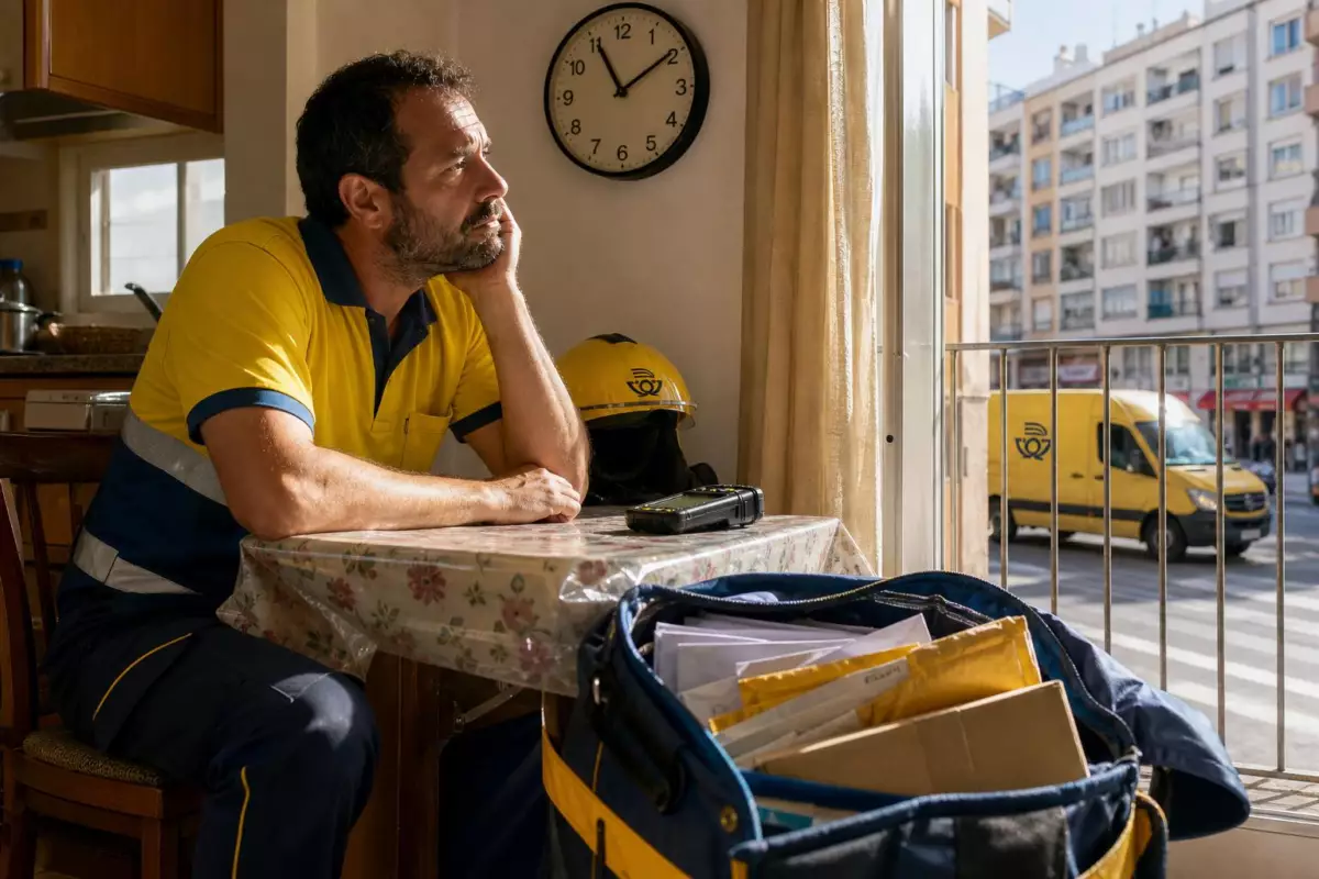 Un agent postal espagnol décrit ses pauses entre deux distributions : son récit relance le débat sur les conditions de travail