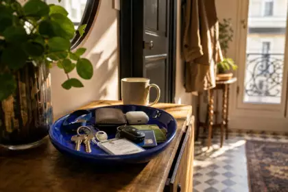Un vide-poche près de la porte : l’habitude qui fait gagner 10 minutes chaque matin