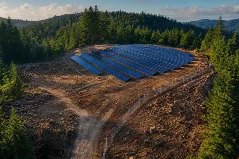 Une centrale solaire en pleine forêt abandonnée : pourquoi ces projets se heurtent de plus en plus à un refus