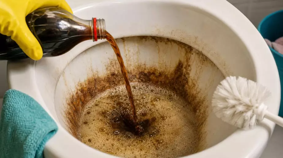 Une cuvette entartrée depuis des années : l’astuce du soda, mythe ou réalité ?