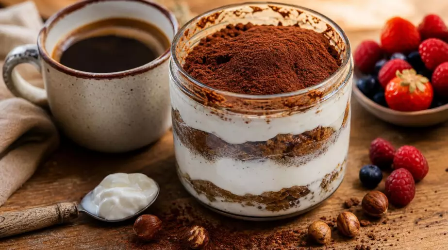 Une diététicienne remplace la crème par du yaourt nature : ce dessert au café garde un fini cacao
