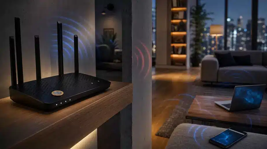 Une pièce de monnaie posée sur le routeur Wi-Fi : ce que cette astuce change vraiment à votre connexion
