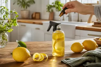 Versez 10 gouttes de citron dans votre pulvérisateur : cette méthode parfume la cuisine sans multiplier les produits