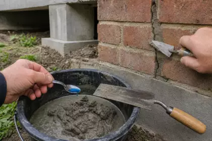 Versez seulement deux cuillères dans votre seau de mortier : la méthode qui facilite les petites retouches, jamais les travaux porteurs