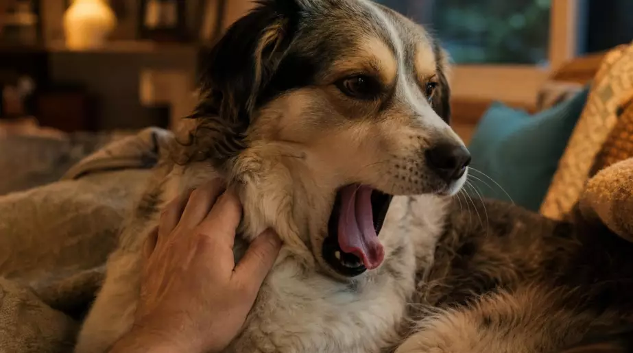 Votre chien bâille quand vous le caressez : loin d’être de l’ennui, ce bâillement exprime tout autre chose selon les éducateurs canins