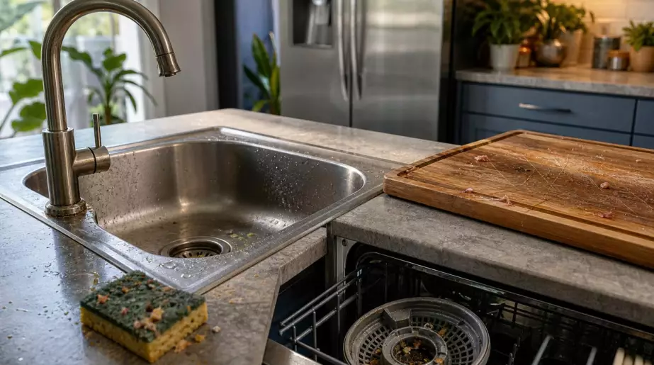 Votre évier de cuisine est souvent plus sale que vos toilettes : les 5 erreurs de ménage les plus courantes en cuisine